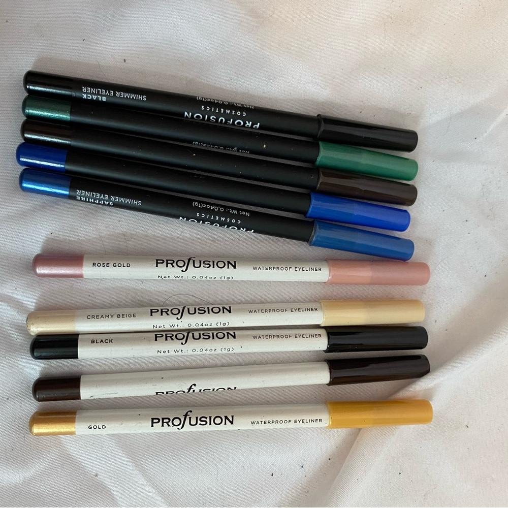 Profusion eye liner pencils 10 new